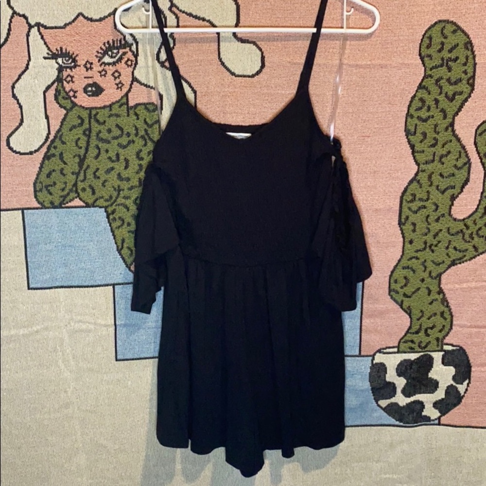 AE strap and off shoulder romper